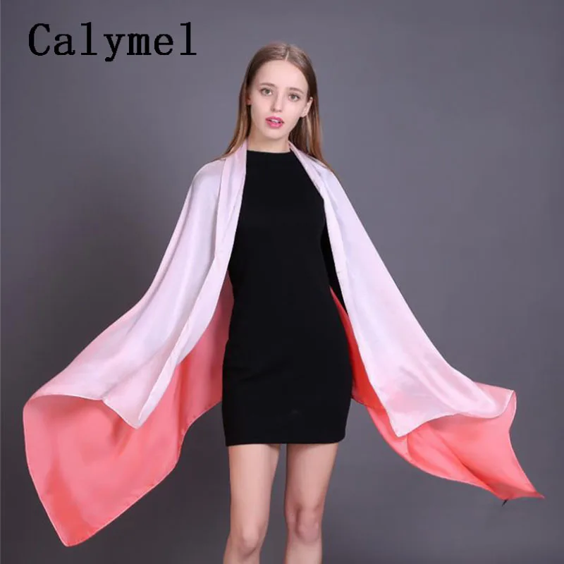 Calymel 2019 градиентный цветной Солнечный блокирующий длинный шарф элегантный из