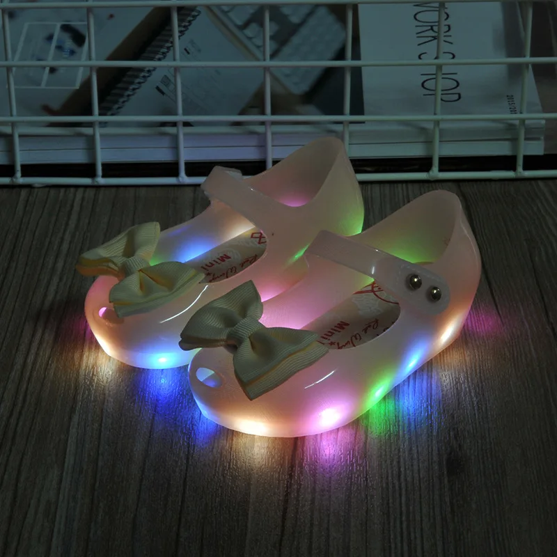 

Детские светильник кие сандалии Koovan, новинка 2020, светящаяся обувь для девочек, детская обувь принцессы со светодиодным мигающим бантом, дет...