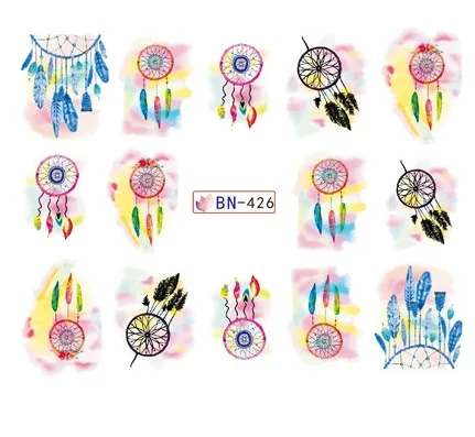 Водная наклейка для фотографий водная водных чернил сова стикер дизайна