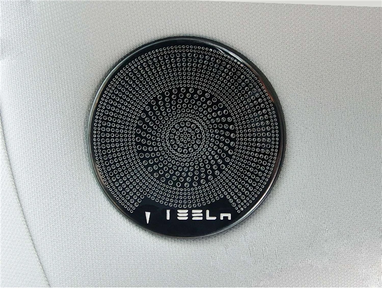 Внутренние аксессуары для Tesla модель 3 Модель 3 дверная акустическая крышка столб отделка динамиков декоративная наклейка на рамку