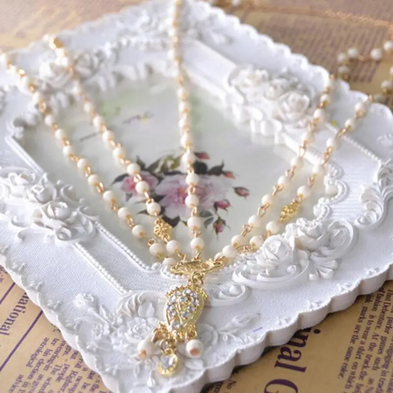 Пляжная повязка на голову из сплава украшение для волос с бахромой жемчужными