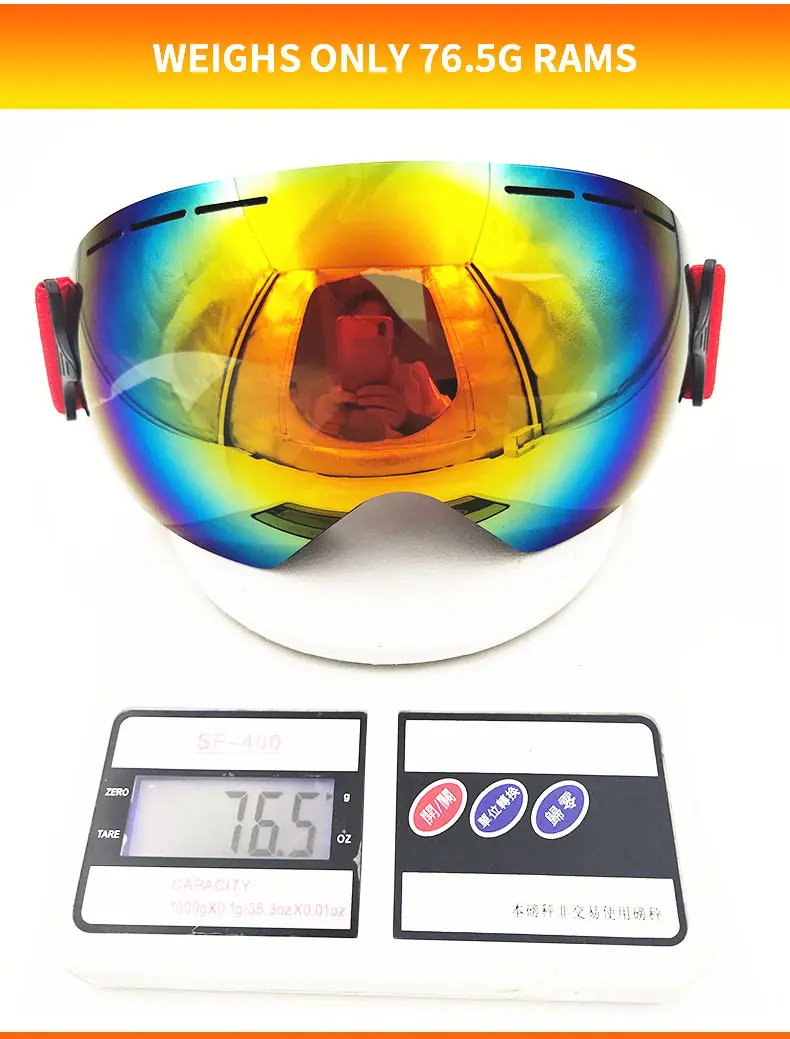 Профессиональные лыжные очки, мужские маски, линзы UV400, для взрослых, противотуманные, для сноуборда, лыжного спорта, очки для женщин, ультра-светильник, зимние очки для снега