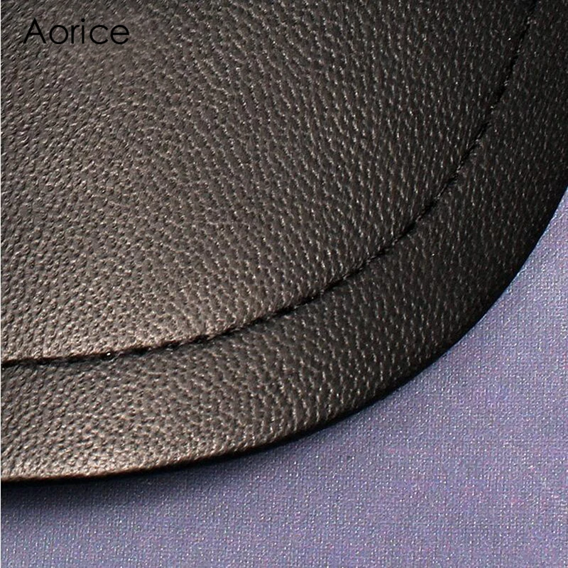 Aorice Autumn Winter Men Ball Cap Black Cap Ear Wamer EarFlap Outdoor Hat Skull Russian Unisex Hats Caps HL055