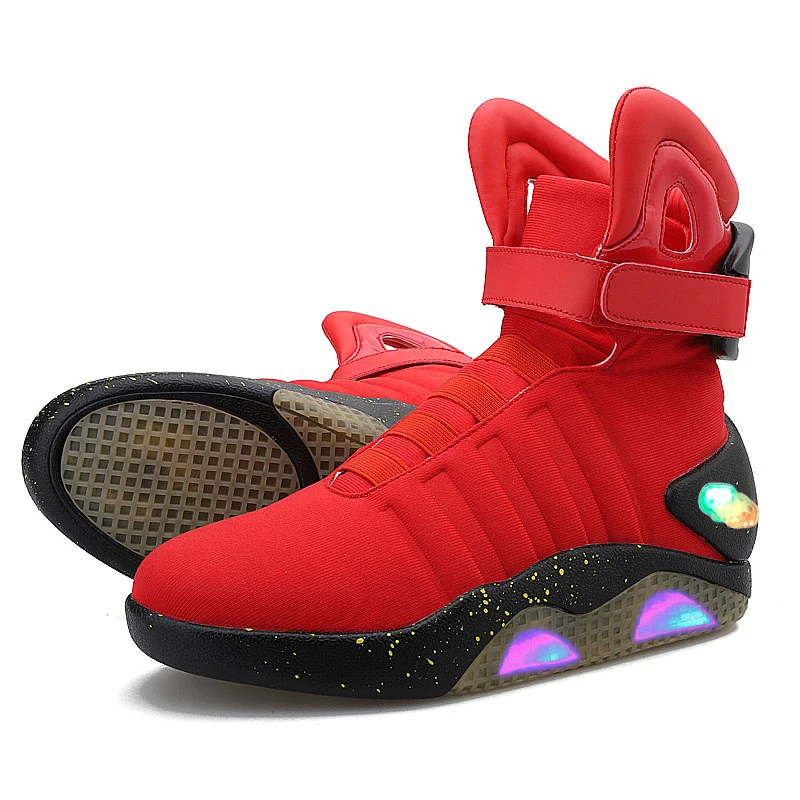 

Size 39-46 LED Luminous Shoes for Men Trendy High Top Light Up LED Shoes Fashion High Quality Male USB Charging Glowing Sneakers