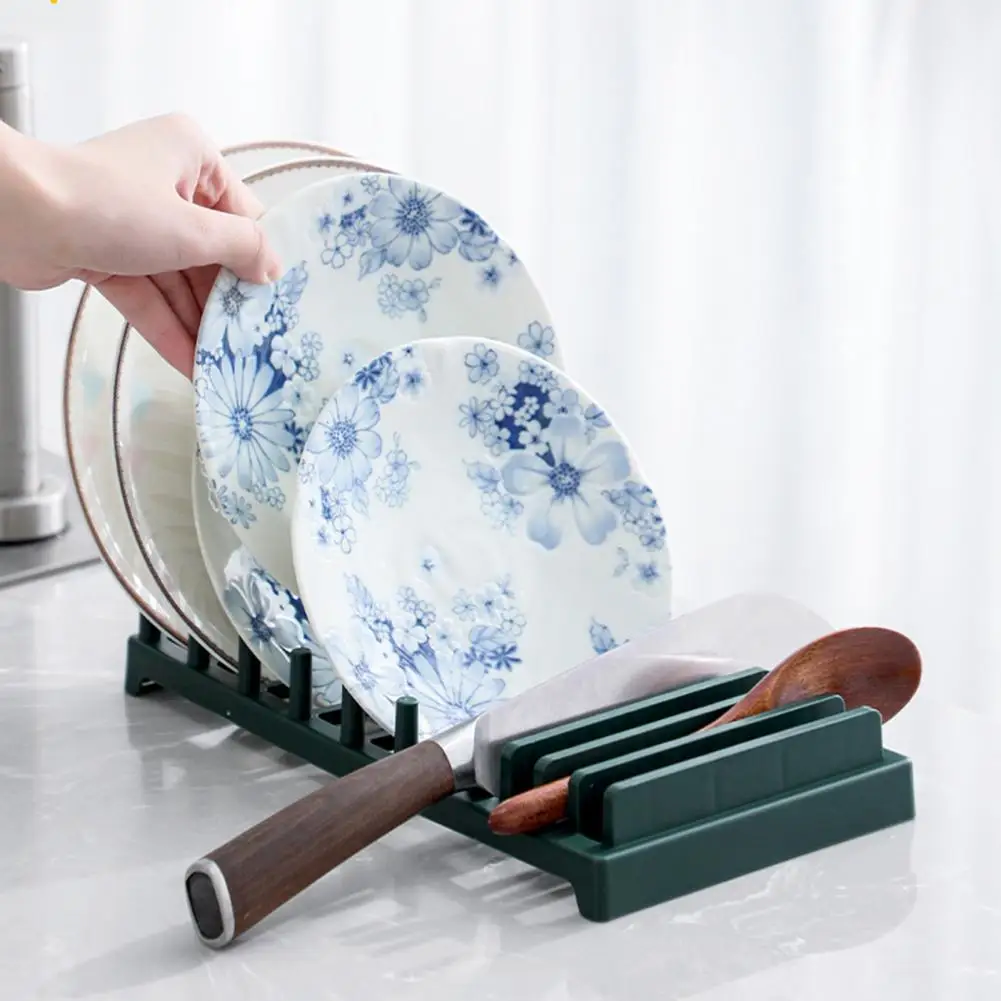 

Подставка для посуды прочная водонепроницаемая отдельная сетчатая стойка для тарелок, уникальная стойка для тарелок, органайзер для домаш...