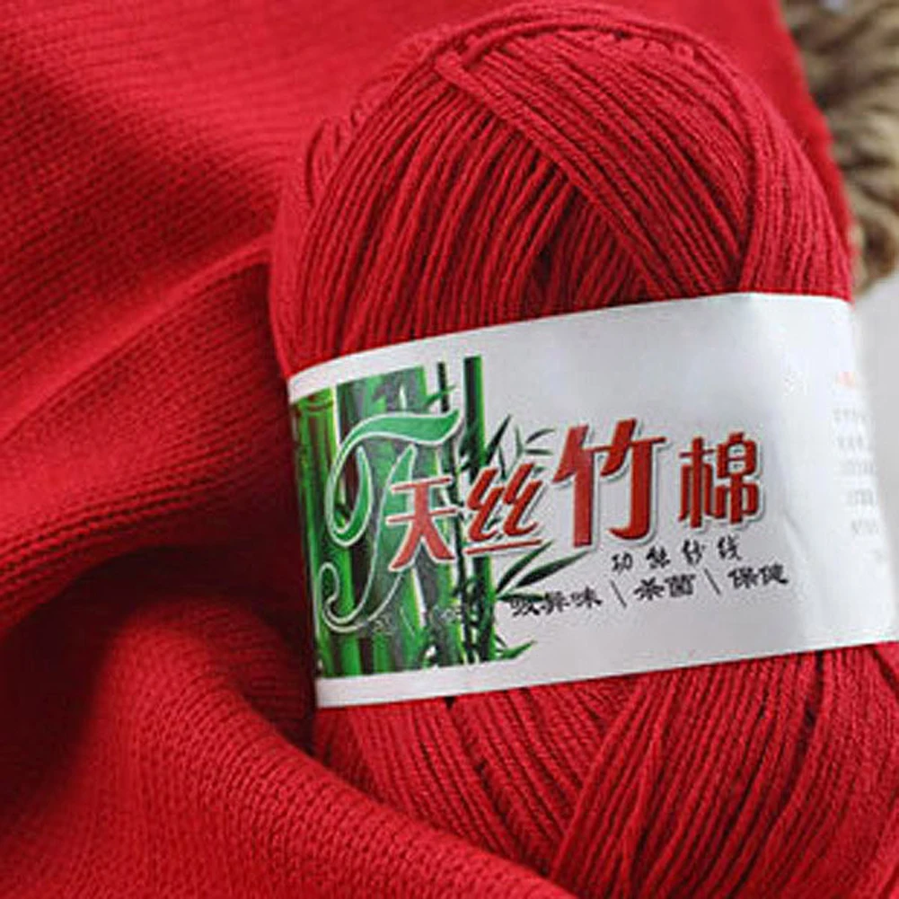 red WITUSE 11,11, акция, распродажа, 21 цвет, мягкая натуральная шерстяная хлопковая пряжа для одежды, свитер, ручная вязка, моток, вязание крючком - Цвет: red
