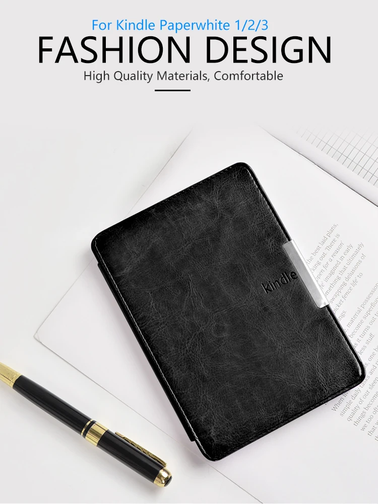 Умный чехол для Amazon kindle paperwhite 1 2 3 из искусственной кожи магнитный с застежкой |