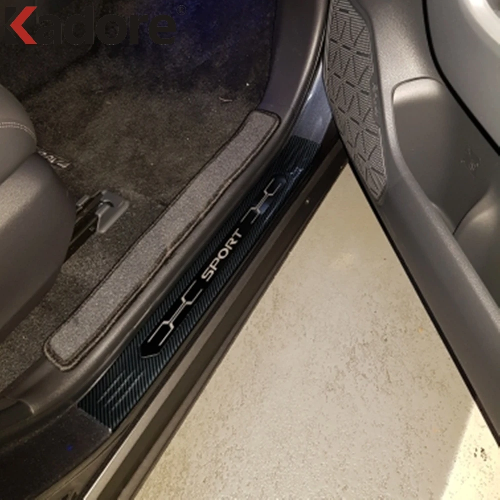 Накладка на порог из нержавеющей стали для Toyota RAV4 RAV 4 2019 2020|Хромирование| |