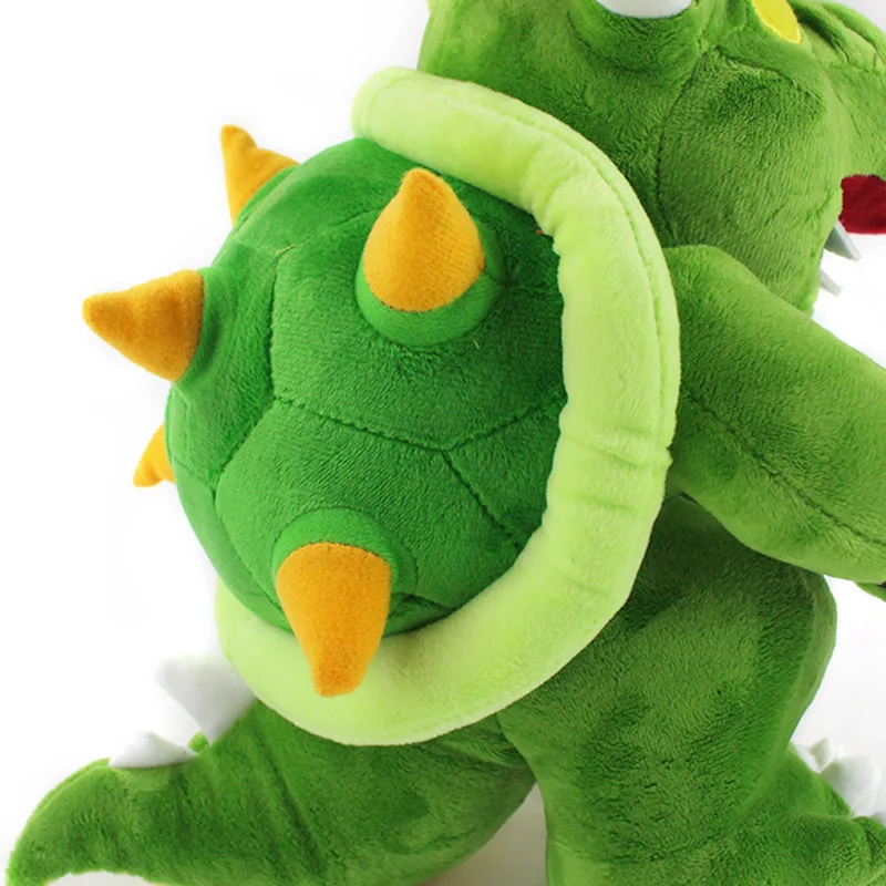 

12" 30cm King Dragon Plush Toys Stuffed Animal Green Skin Gold Crown Doll