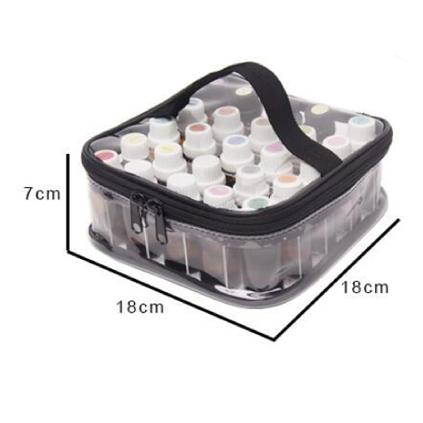 

PVC Essential Oils Storage Organizer 25 Bottles 5-15ml Home Storage Display