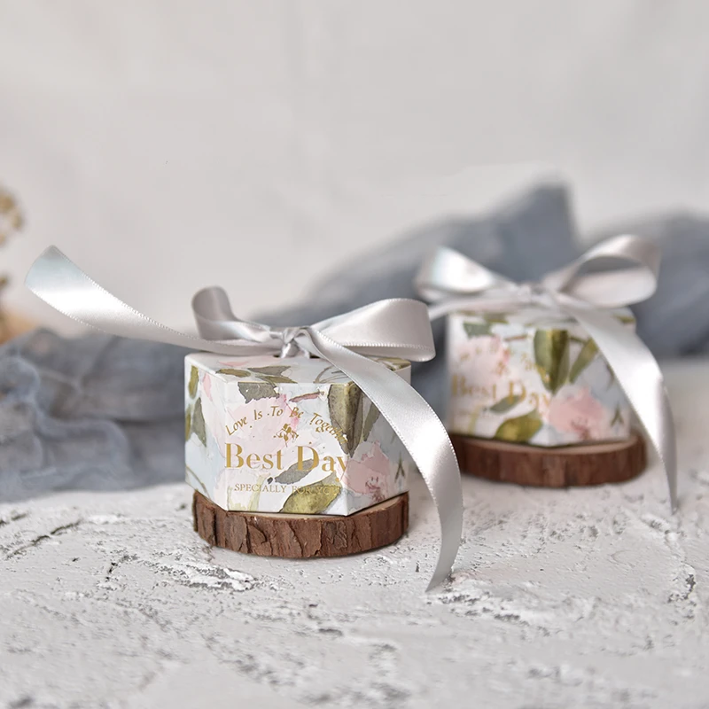 

20 шт свадебные конфеты коробка, бумажная коробка с ribbion события вечерние принадлежности/день рождения любимые подарочные коробки Бесплатна...