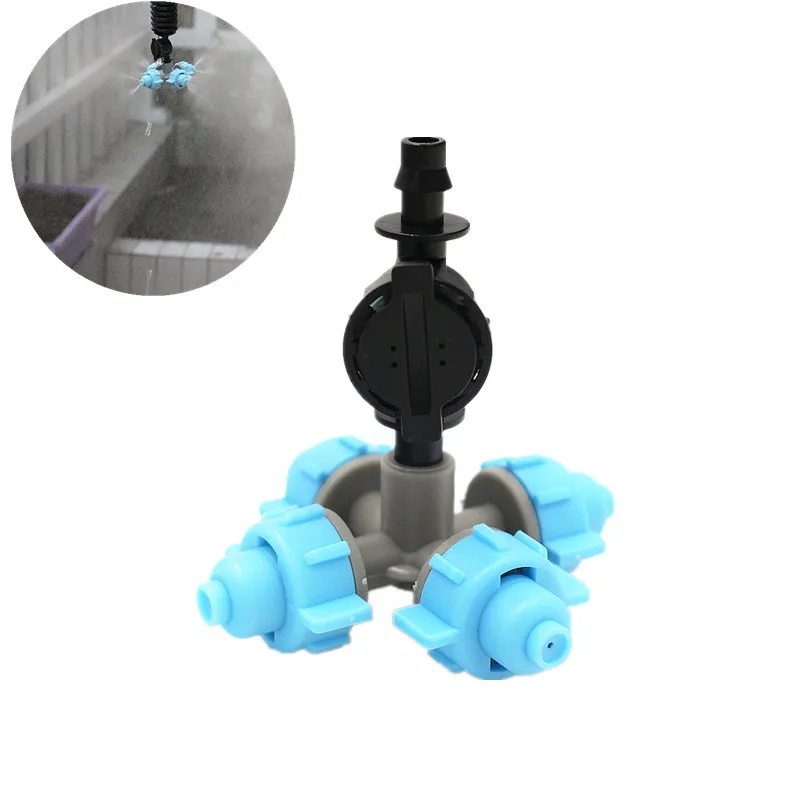 50 шт. распылитель для запотевания и крестообразной с 1/4 дюймовым водоотводом