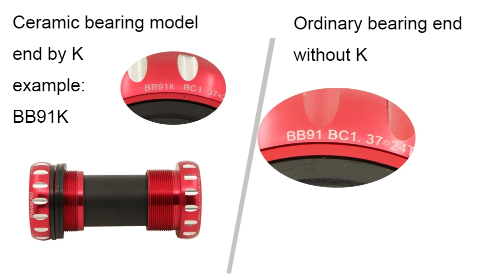 Gineyea Нижний Кронштейн bb86 bb91 bb91 BSA для shimano 22 24 19 41 мм керамический дорожный велосипед MTB красный фиолетовый цвет
