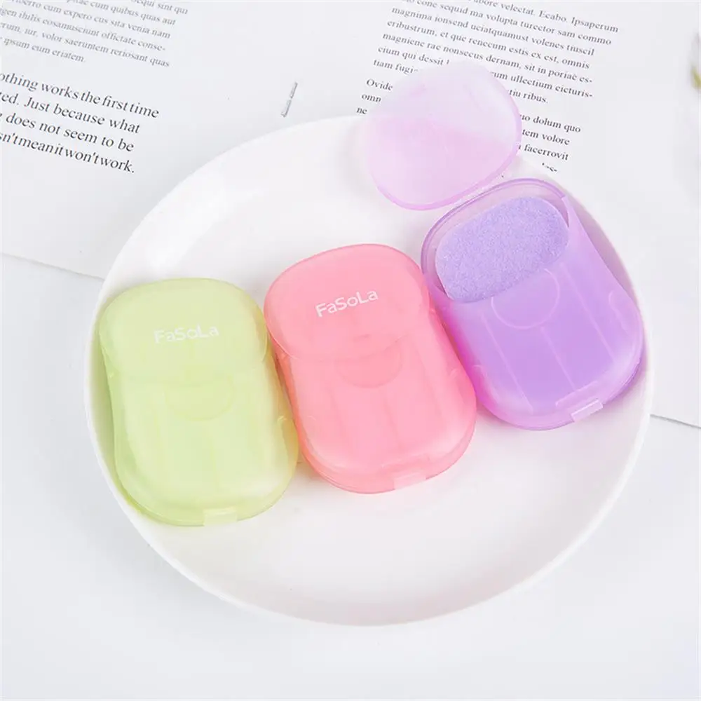 50 шт./коробка портативная уличная дорожная мыльная бумага для мытья рук ванны