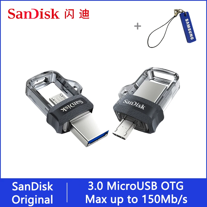 Sandisk Флешка 128 Гб 64 ГБ 32 ГБ 256 Гб OTG USB флеш-накопитель 32 64 128 16 ГБ флеш-накопитель 3,0 USB флешка диск на ключе память для телефона