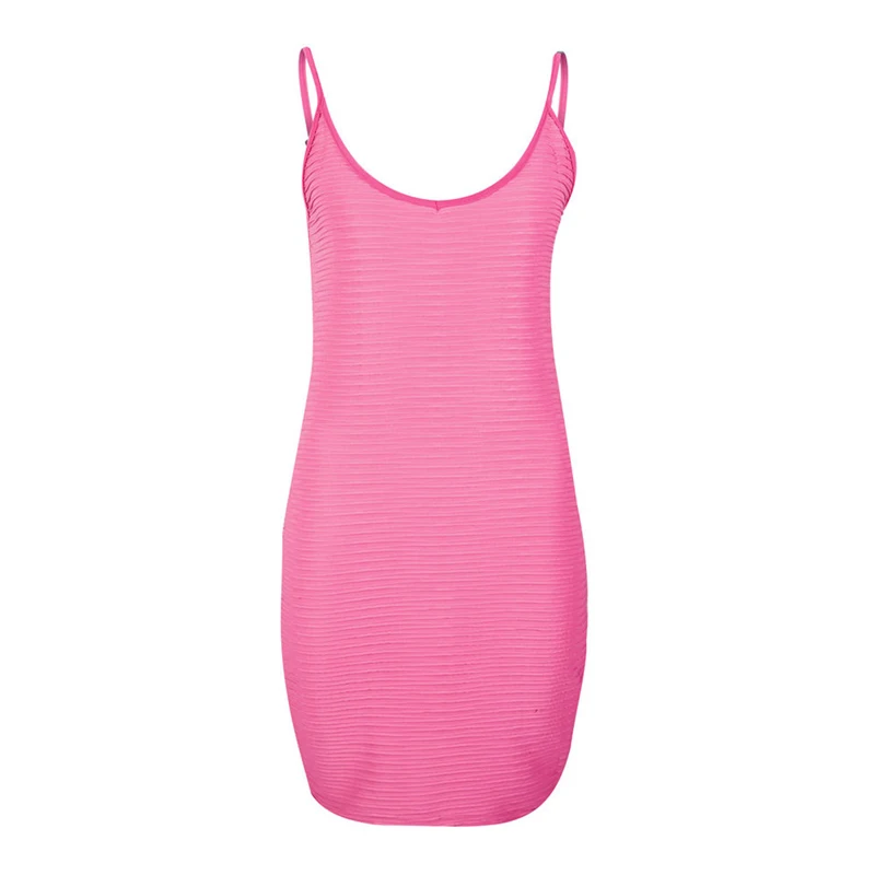 Платье женское сексуальное с o образным вырезом на бретельках Клубное бодикон