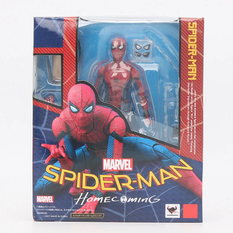 15 см Marvel игрушки Мстители 3 Бесконечная война Фигурка Человека-паука выпускников ПВХ экшн статуэтки коллекционные модели игрушки куклы - Цвет: red spiderman box