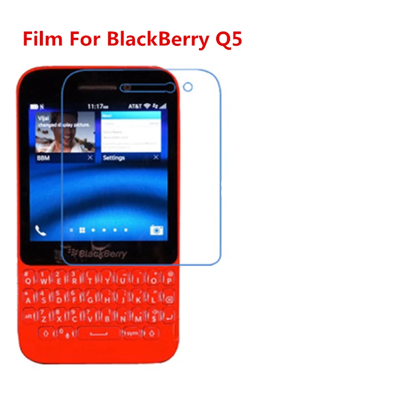 

1/2/5/10 шт. ультратонкая прозрачная защитная пленка для HD ЖК-экрана с тканевой пленкой для очистки для BlackBerry Q5.