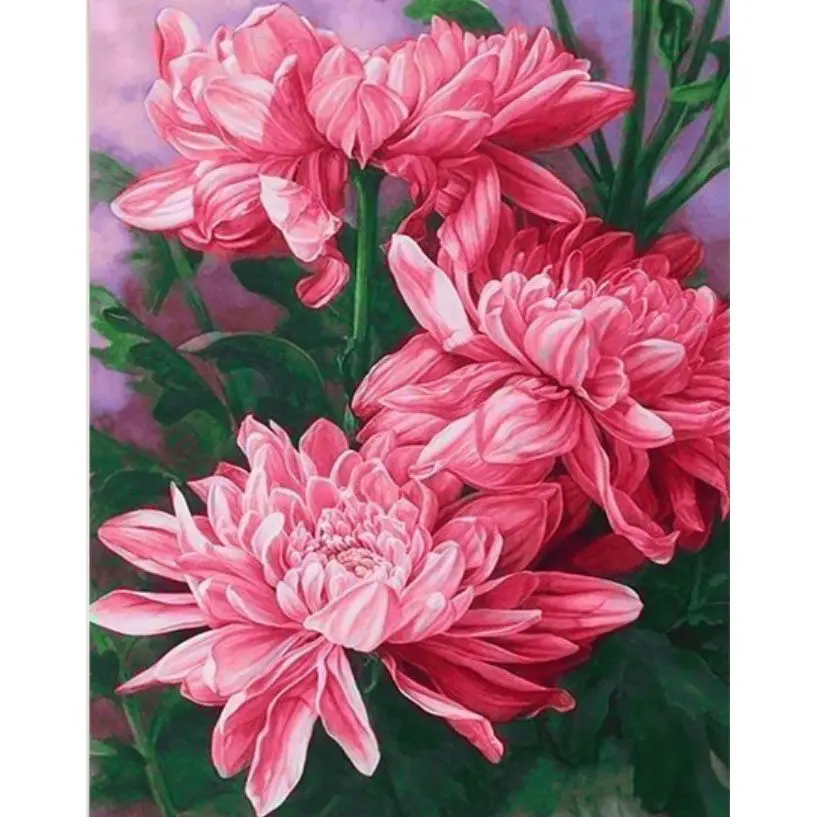 Flower 13 LaoJieYuan кристальная вышивка крестиком красочный цветок украшение дома подарок Круглый 3D diy галька круглая алмазная живопись - Цвет: Flower 13