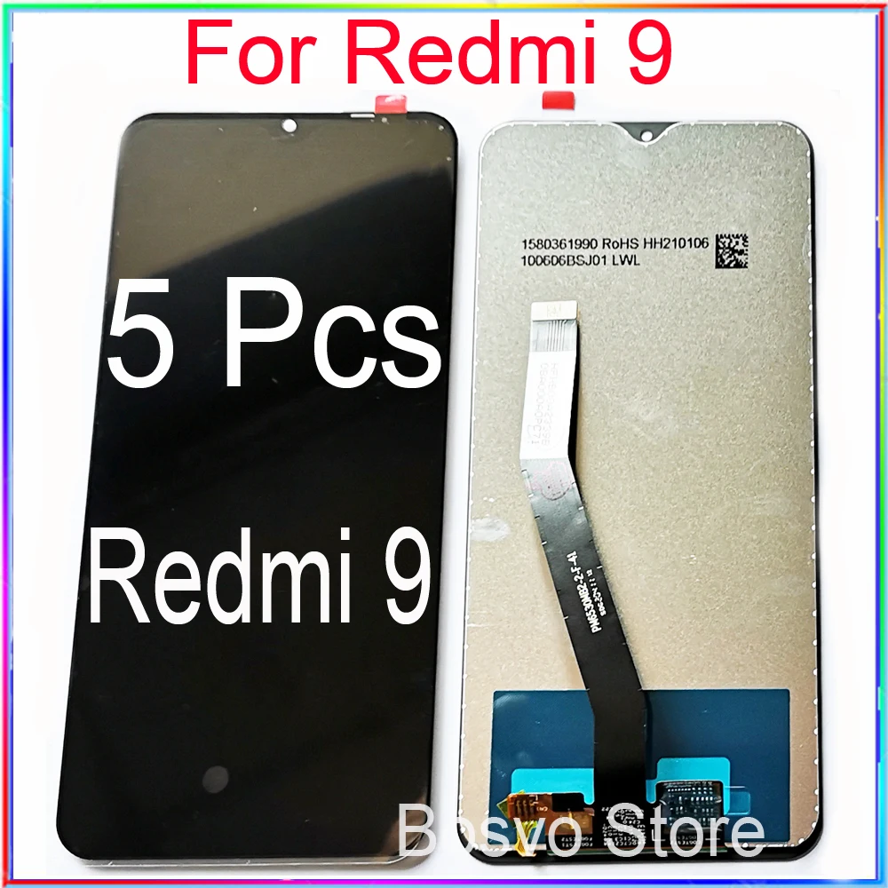 

Wholesale 5 Pieces/Lot For Xiaomi Redmi 9 LCD screen display with touch assembly Redmi9 M2004J19AG