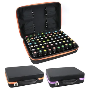 Противоударный чехол для путешествий, с 60 отделениями, 15 мл