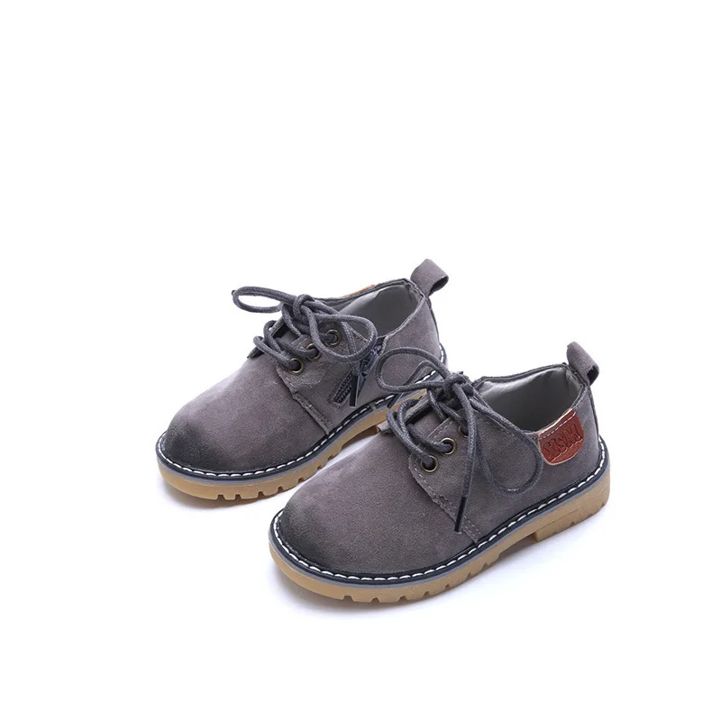 Spring 2022 Children's Casual Shoes Boys And Girls Shoes British Retro Single Shoes Wear-Resistant Big Head Shoes Baby Shoes