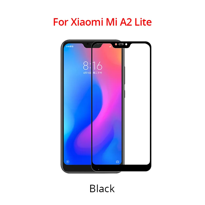 Mi A2 Lite PZOZ для Xiaomi mi Note 9, 10 лет, CC9 Pro CC9e 8 5X 6X mi x 3 2 2S A2 Lite A3 Pocophone F1 закаленное Стекло Экран пленка на весь экран - Цвет: Mi A2 Lite