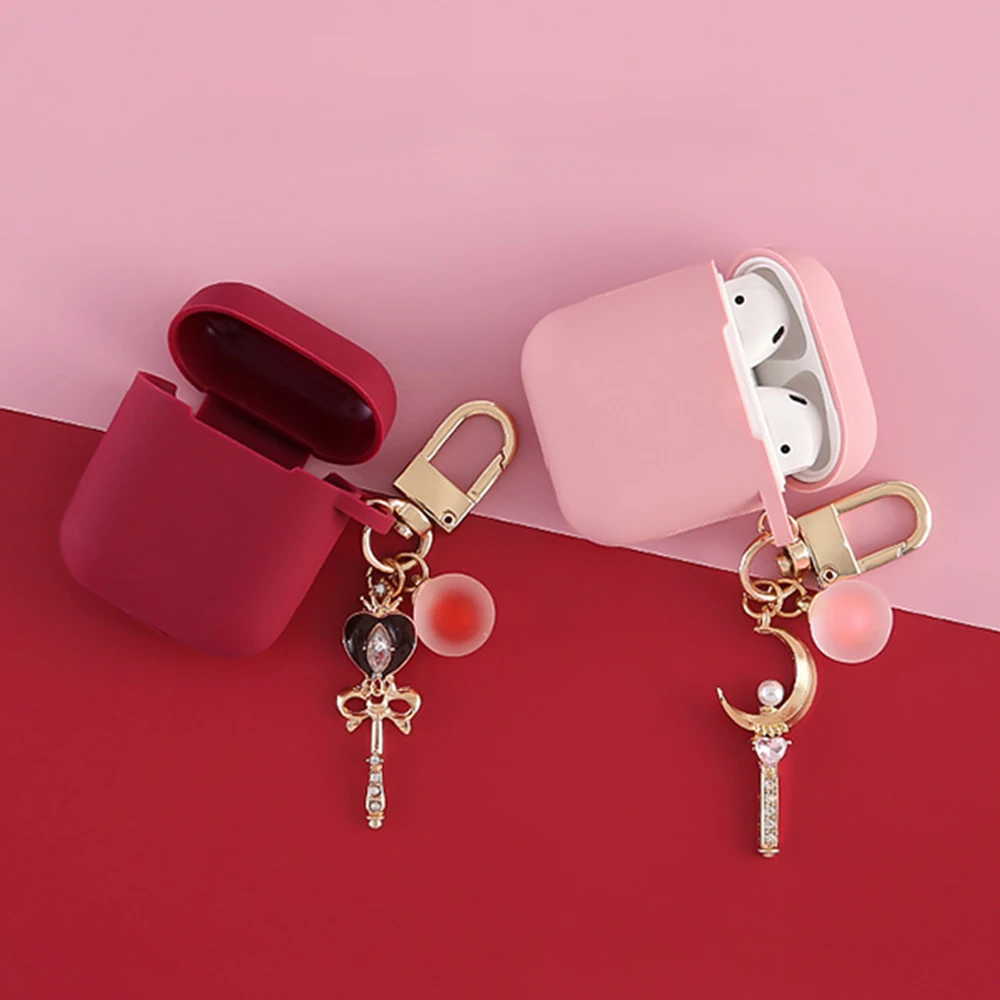 

Cosmic Astronaut Spaceman Silicone Case for Airpods 1 2 Accessories Case Protective Cover Bag Box Earphone Case Key ring