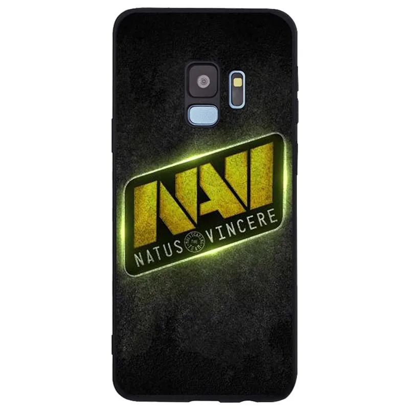 Гибкий чехол natus vincere navi Мягкий Силиконовый ТПУ черный для телефона Samsung Galaxy Note 8 9 S6