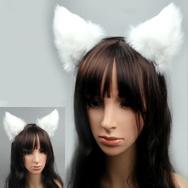 Плюшевый ободок для волос с ушками лисы в японском стиле костюмированной