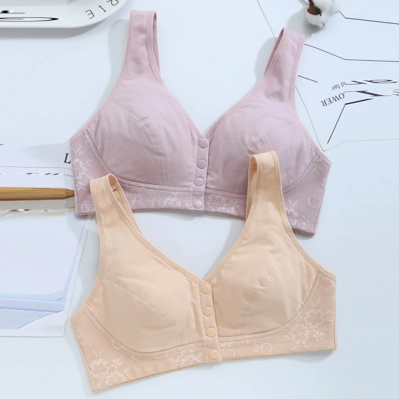 

Новый однотонный кружевной бюстгальтер с четырьмя пряжками, без ободка, нижнее белье