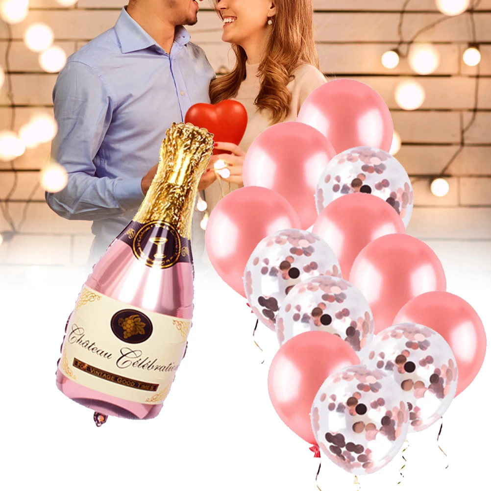 Бокал для шампанского шарик бутылки комплект бокал вина шар цвета розового