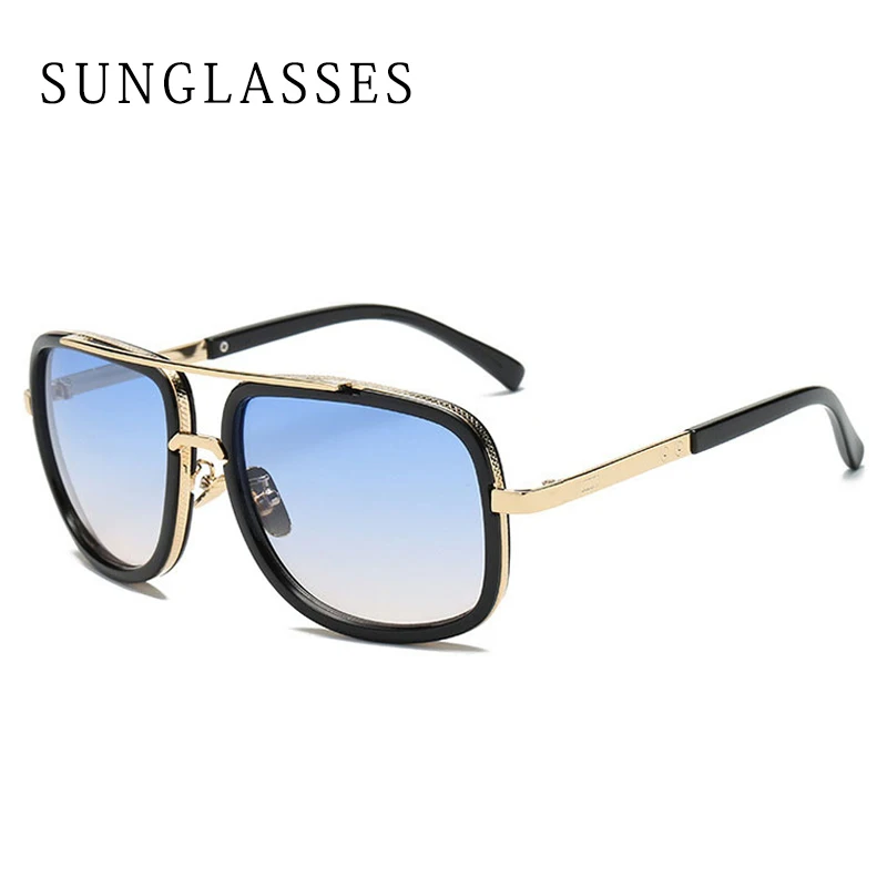 

Men's Classic Sunglasses High-End Fashion Sunglasses Square Metal Frame HD Sunglasses UV400 Gafas De Sol
