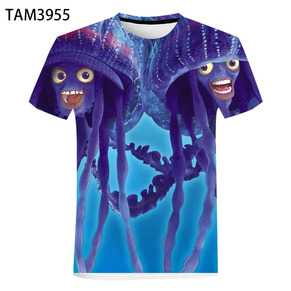 2021 летнее морское дно акулы для мальчиков и девочек милая красивая футболка