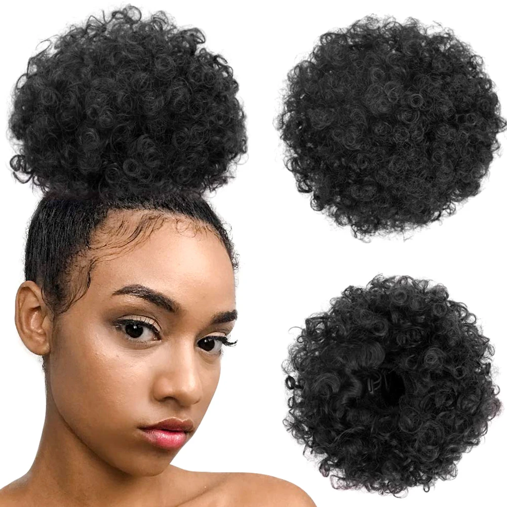 Парик упаковка волос африканские пушистые Искусственные женские кулиски хвосты