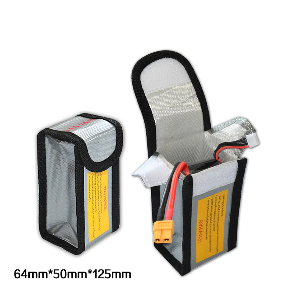 LiPo Li-Po Battery Fireproof Safety Guard Safe Bag 64*50*125MM 100% brand new bag Dropshipping | Игрушки и хобби