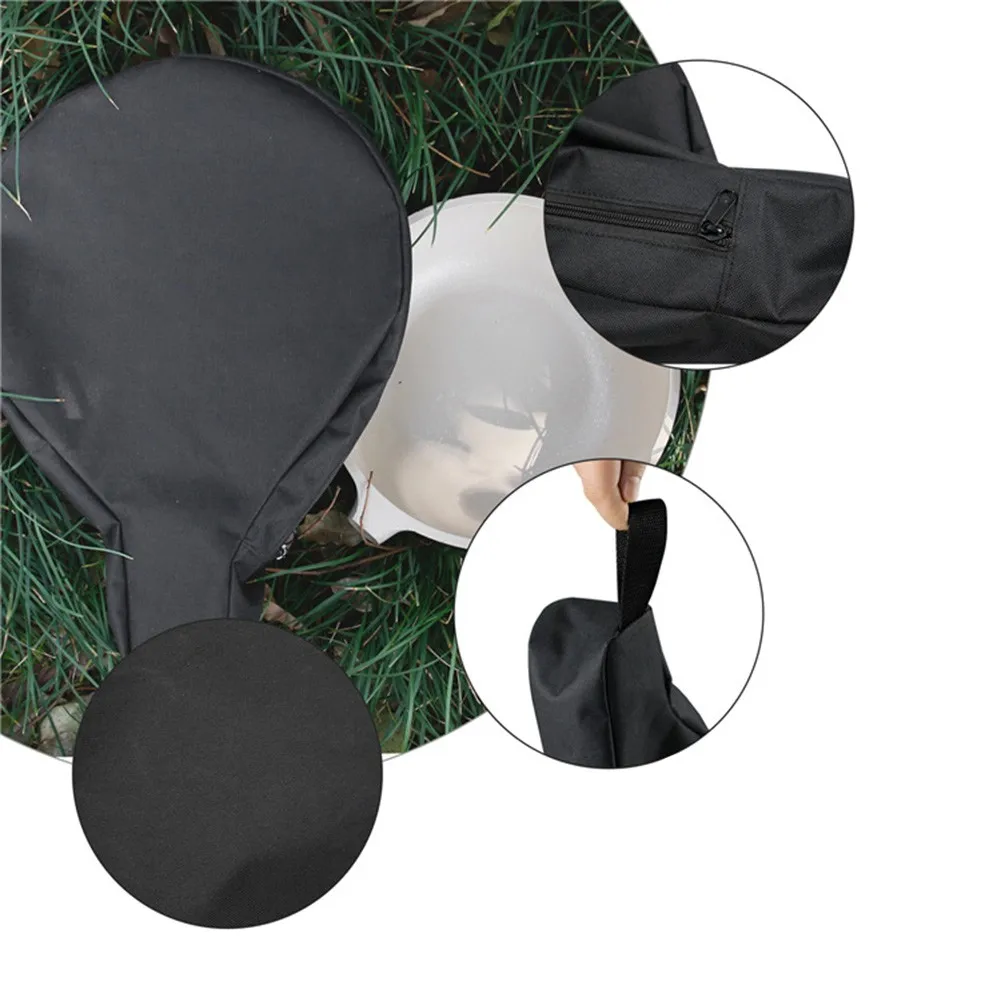 

600D Oxford Cloth Frying-Pan Bag Outdoor Camping Utensil Cookware Large Waterproof Tray Organizer Portable Storage Bag Travel