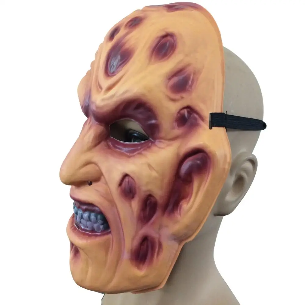 ПВХ Freddy Krueger страшная Карнавальная маска на Хэллоуин Реалистичная женская с