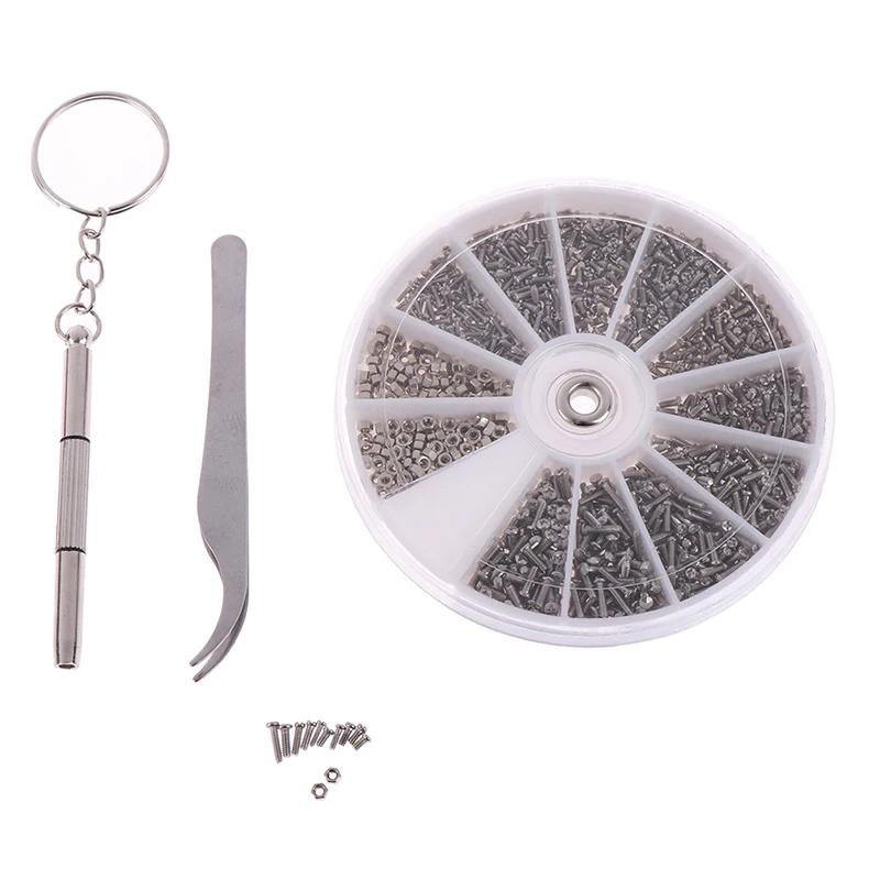 Набор инструментов для ремонта миниатюрных винтов и гаек с микро-отверткой