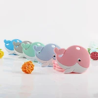 kovict 1 pc cartoon whale silicone toothache rodent bpa free food grade baby dental care molar nipple teething ring