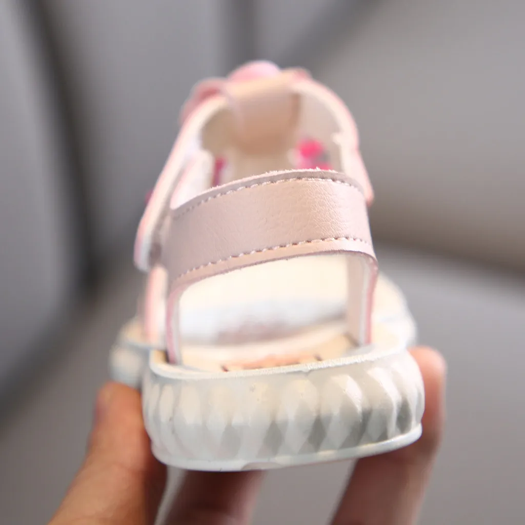 

SAGACE Kids Shoes For Girl Princess Flower Pearl Sandals Summer Footwear Soft Bottom Comfort Sandals Child Girls For 2-9Years