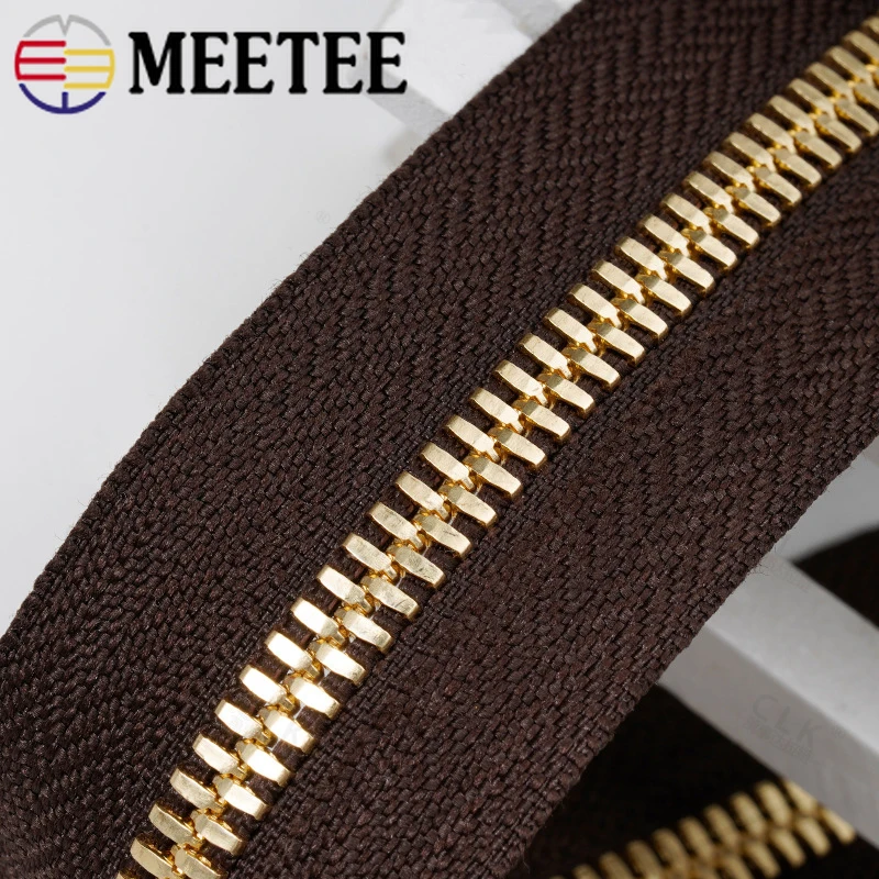 1/2 ярдов металлические застежки-молнии рулон высокое качество зубы двойной