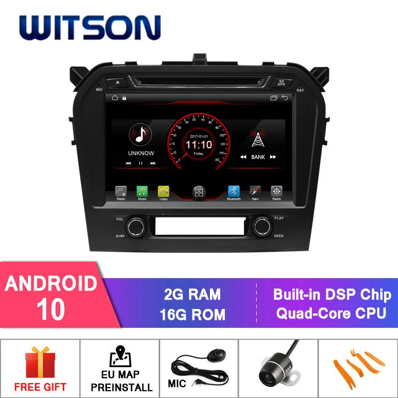 WITSON Android 10 автомобильный dvd GPS для SUZUKI GRAND VITARA 2016 Mirror Link Mobile + iPhone 2G DDR3 RAM память |