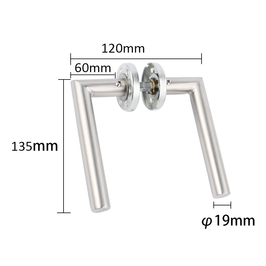 door handle set stainless steel interior home lever handle lock durable adjustable latch security knob for bedroom bathroom free global shipping