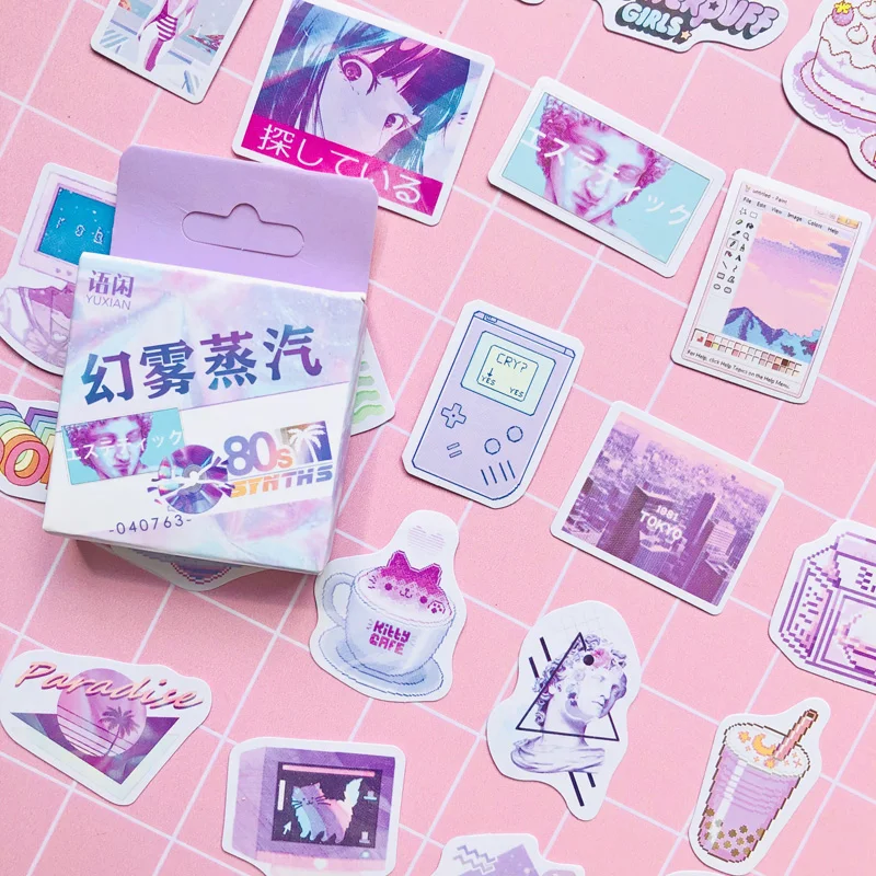 

1 Box Style Dream Magic 80's Memories Decorative Paper Stickers Decoration