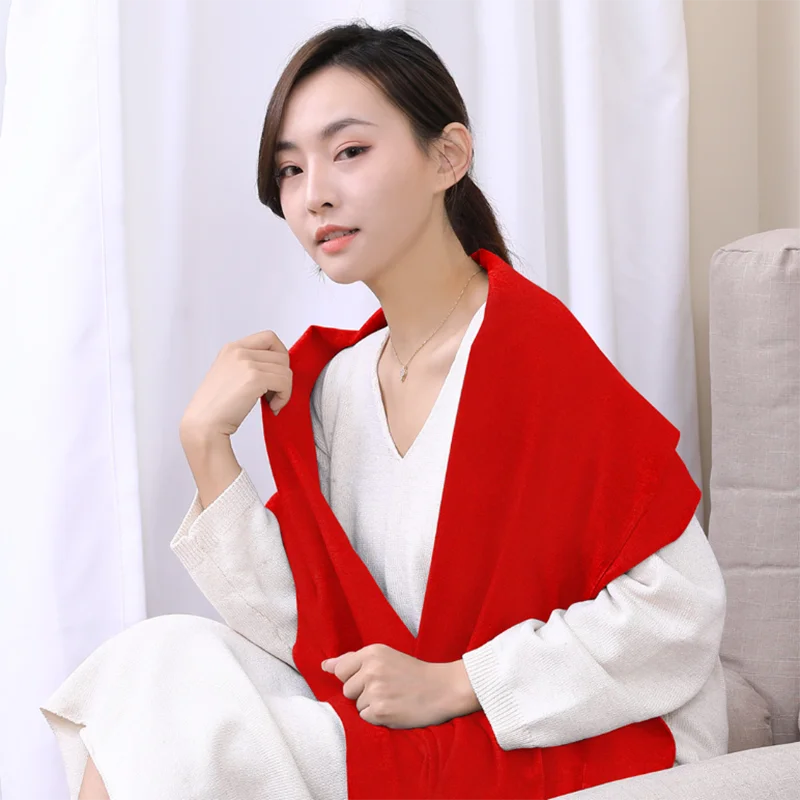 

New Xiaomi PMA graphene heating scarf Red Winter Scarf 3 Gear Adjustable Fashion USB Interface Christmas gift for man woman