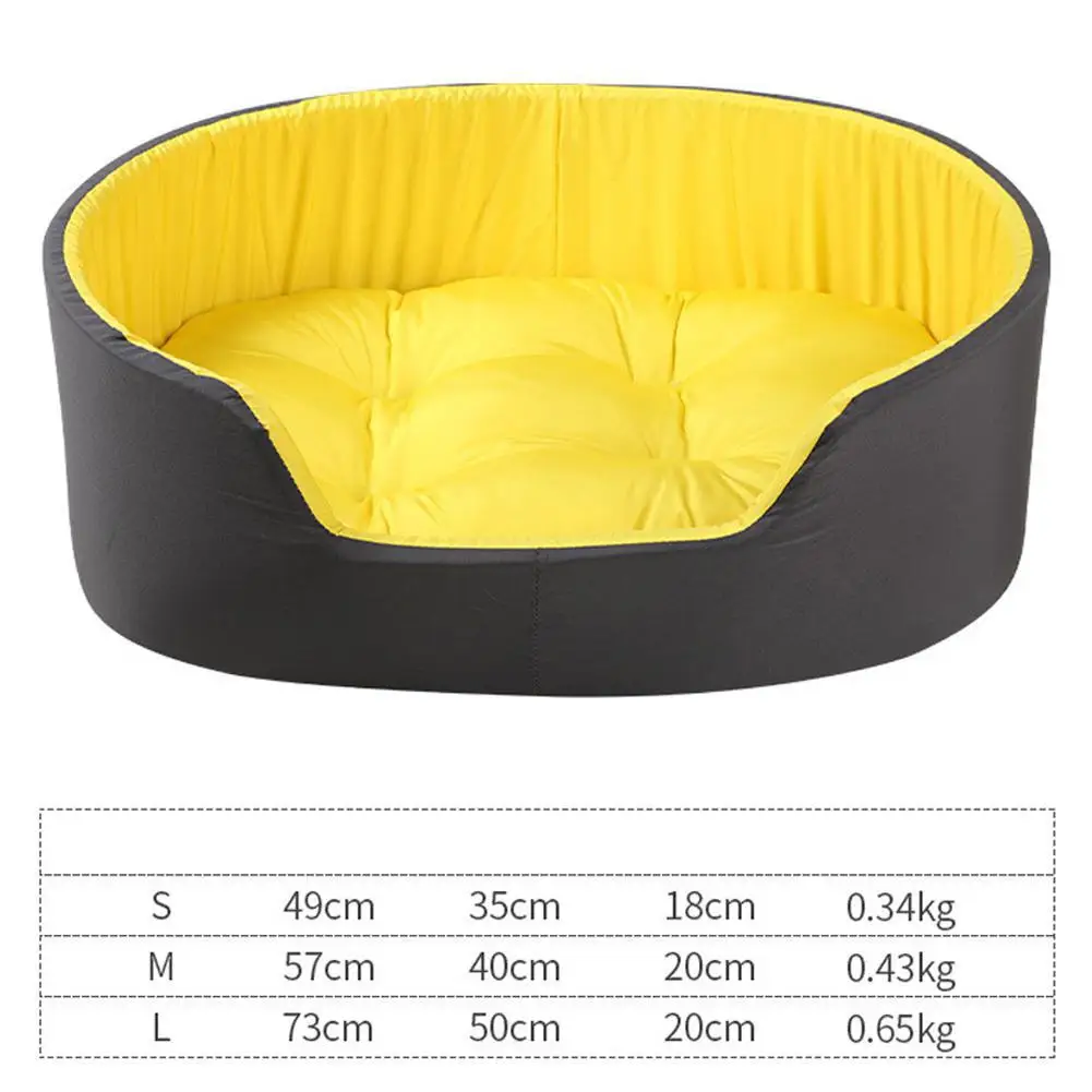 

Pet Nest Wrapped Two-color Washable 3D Spring Comfortable Cat and Dog Kennel with Mat