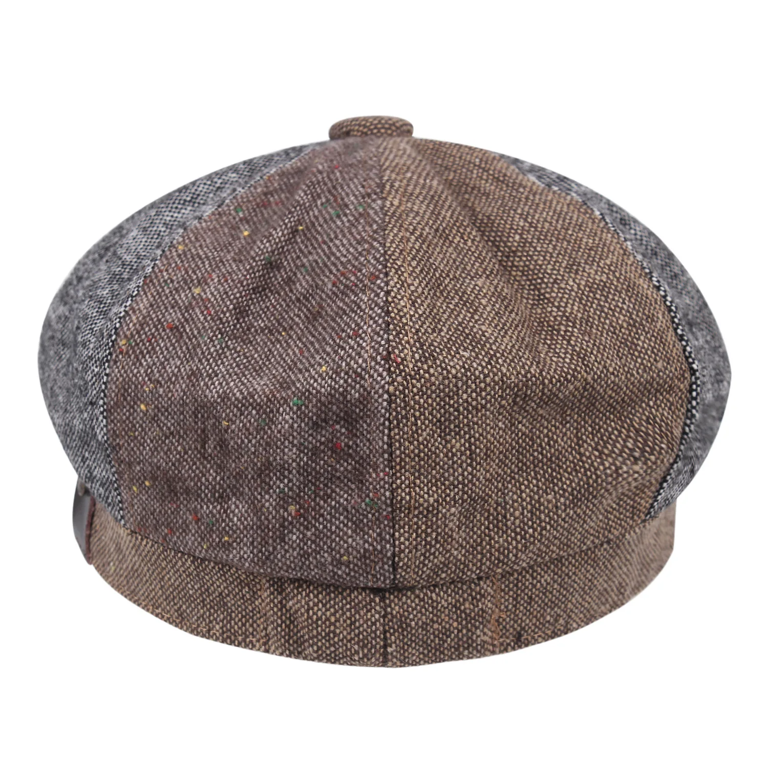 Новинка 2021 мужская и женская зимняя шапка берет в стиле ретро восьмиугольный