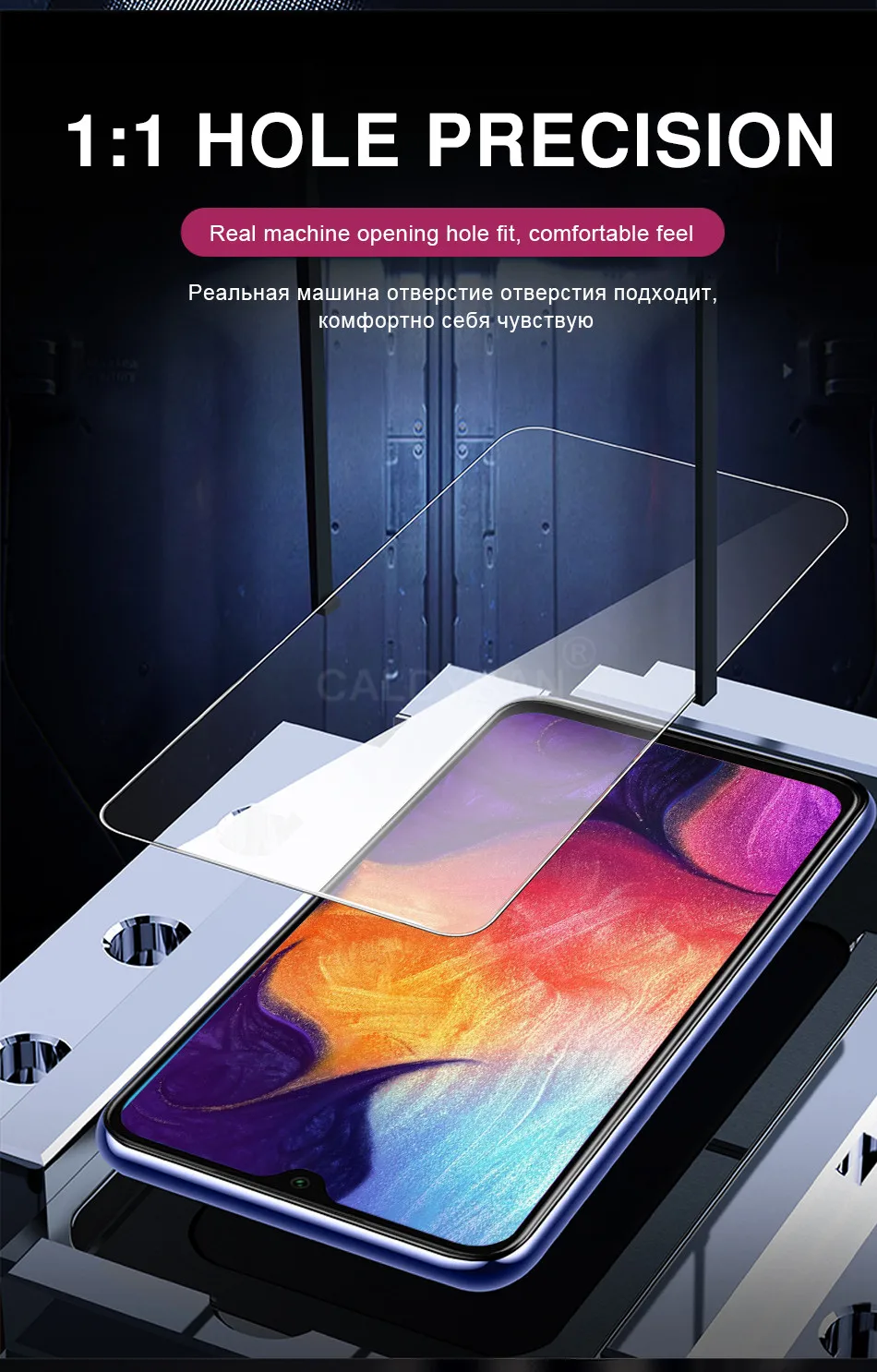 3 шт./партия, закаленное стекло для экрана samsung Galaxy A10 A20e A30 A40 A50 A60 A70 A80, защитное стекло, полное покрытие