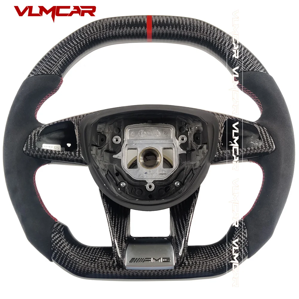 Custom Carbon Fiber Steering Wheel For Benz 2015-2018 E43 CLS63 AMG GT C43 C63S E63S
